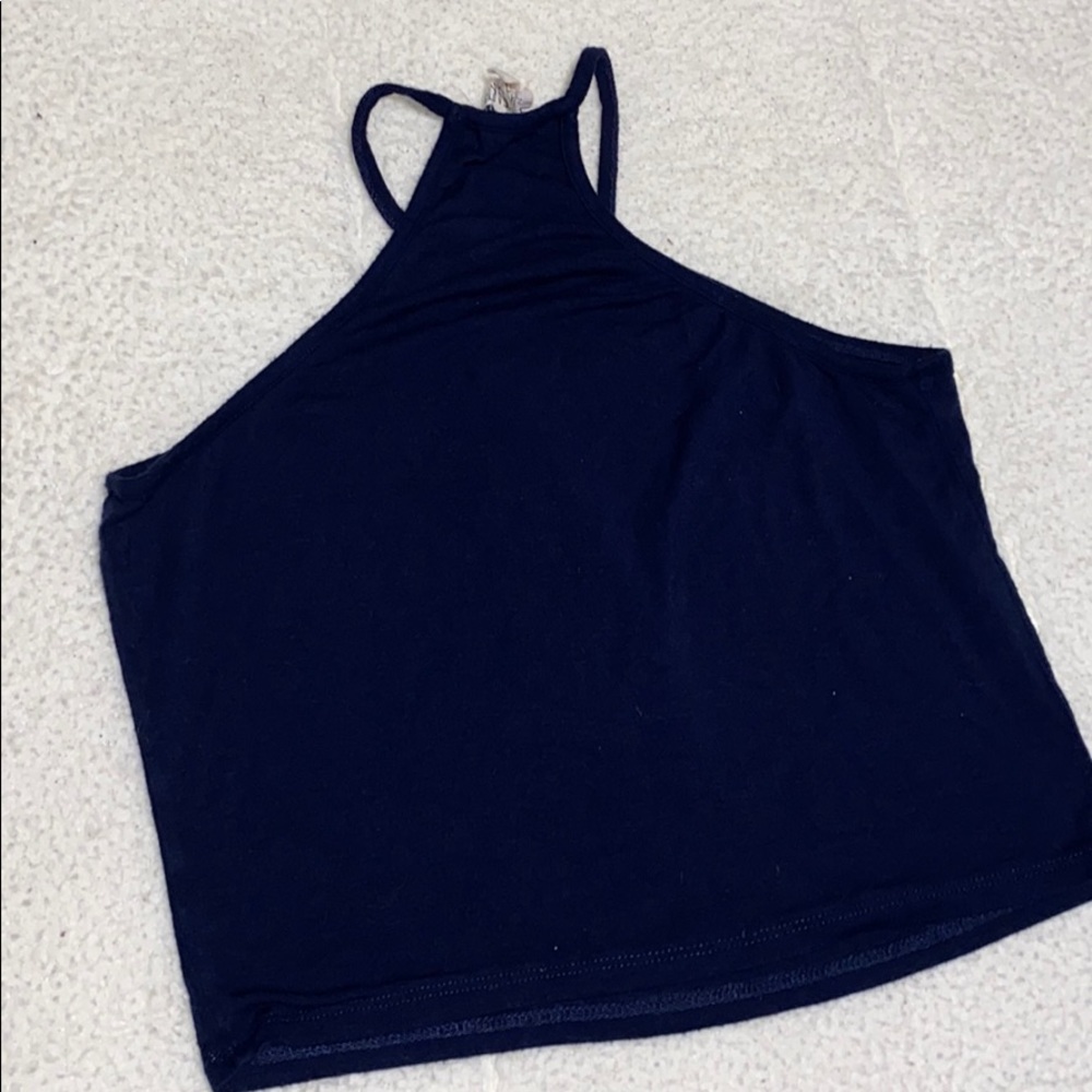Graphic Racer Back Crop Top - Picture 2 of 3